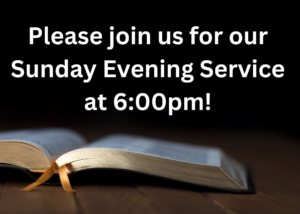 Sunday evening service